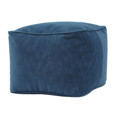 Square Ottoman Blue - Gold Medal