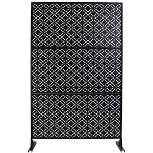 CAVINAS Matrix Metal Decorative Patio Screens, Outdoor & Indoor, Freestanding Decorative Privacy Screen for Deck Balcony Patio - 1 of 4