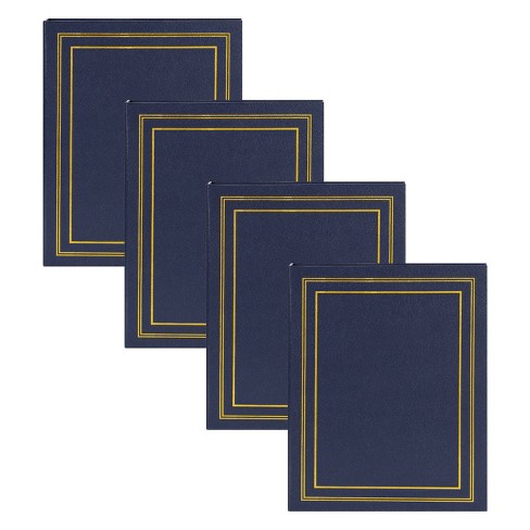 Photo Album With Sleeves for 4x6 Photos, Large Navy Blue Velvet