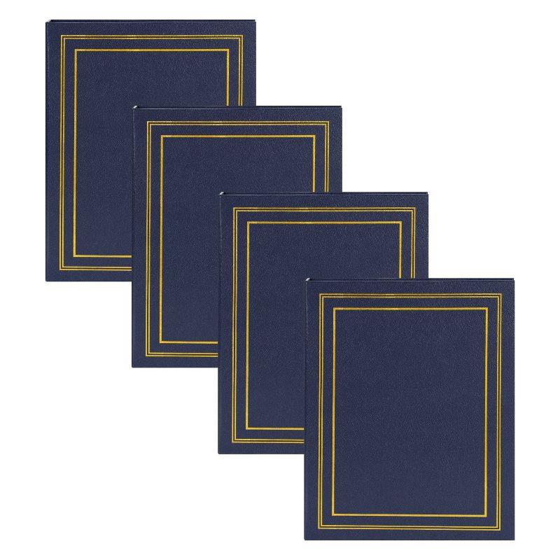 9.45&#34; x 11.75&#34; Traditional Photo Album Navy Blue - Kate &#38; Laurel All Things Decor, 1 of 8