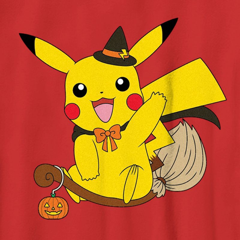 Boy's Pokemon Halloween Pikachu Witch Costume T-Shirt, 2 of 5
