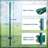 Metal Fence Post,Pack of 10 U Post for Wire Fence,No Dig Steel U Posts Fencing,Wire Mesh Fences Poles Sign Outdoor Light Duty for Yard,Garden - 2 of 4