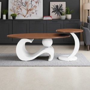 47.24" & 19.69" Industrial Oval & Round Set - 1 of 4