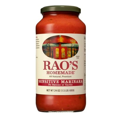 Rao's Homemade All Natural Marinara Sauce Sensitive Formula, 24oz. (Pack of 2)