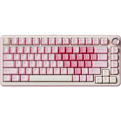 YUNZII B75 PRO Wireless Mechanical Keyboard,75% Layout with Knob,Hot Swap Gasket Custom Structure,Creamy Pre-lubed Switches