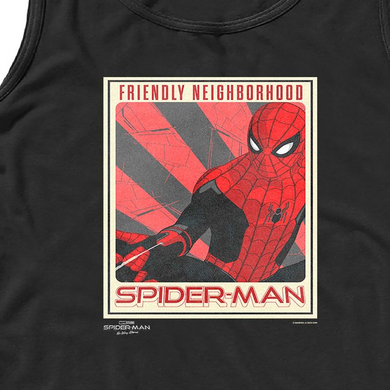 Men's Marvel Spider-Man: No Way Home Friendly Neighborhood Poster Tank Top, 2 of 6