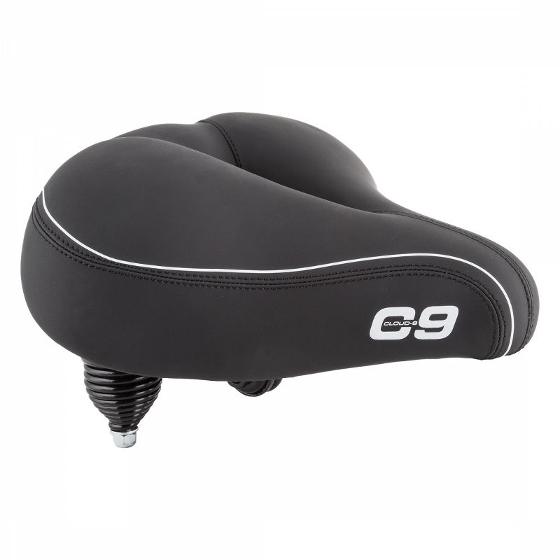 Cloud-9 Unisex Cut Out Bicycle Comfort Seat Cruiser Airflow Relief Channel Black, 1 of 3