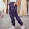 Dalix Butterfly Embroidered Washed Jogger Pant Soft Fleece Relaxed Fit Lounge Womens - 4 of 4