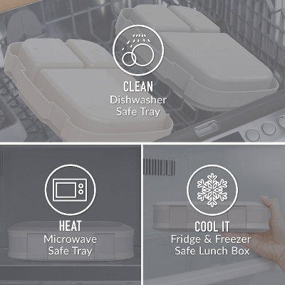 Bentgo Fresh Leakproof Bento Lunch Box 2pk - Dune & Moondust: BPA-Free Containers