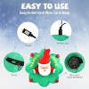FURNIinspire Decorative Holiday Scene Props Christmas Inflatable Santa with Wreath Broke Widow Decor for Lawn, Mall, Multicolored, 26.8"*48.4"*48" - 4 of 4