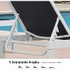 PURPLE LEAF Outdoor Chaise Lounge Set Adjustable Recliner with Side Table Aluminum Outdoor Lounger - 3 of 4