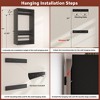 Aheaplus Set of 2 Closet Storage Organizers with Extendable Hanging Rods and Adjustable Shelves - 4 of 4