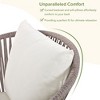 Whisen All-Weather Outdoor Furniture Set with Dining Table and Chairs, Acacia Wood Tabletop - 4 of 4