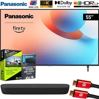 Panasonic W95 55" Mini LED 4K UHD Smart Fire TV (2024) + HTB200 Compact Soundbar Bundle
