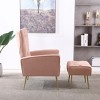 NicBex Modern Accent Chair and Ottoman Sets, Ergonomic Recliner Chair with Adjustable Backrest, Living Room Chair for Bedroom - 2 of 4
