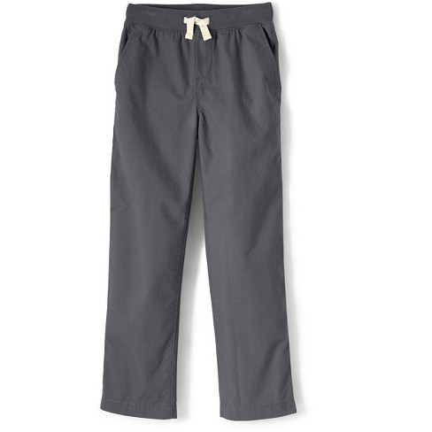 Lands' End Boys Iron Knee Pull On Pants - Medium - Cadet Gray : Target