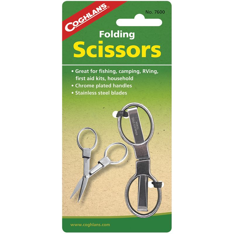 Coghlan's Folding Scissors, Store Safely in Pocket, Purse for Camping, Fishing, 1 of 4