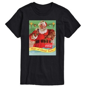 Men's - Coca-Cola - Sip Of Good Taste Vintage Coca Cola Santa Short Sleeve Graphic T-Shirt - 1 of 4