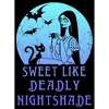 Men's The Nightmare Before Christmas Halloween Sally Sweet Like Deadly Nightshade Pull Over Hoodie - 2 of 4