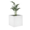 vidaXL White Engineered Wood Planter Box for Indoor Use - Square Design, Size 15.7"x15.7"x15.7" - Ideal for Living Room, Bedroom, & Office Space - 4 of 4