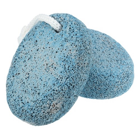 Unique Bargains Foot File Exfoliating Scrub Stone Double Sided Fine and  Coarse Pumice Stone Foot Care 2 Pcs Blue