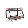 Twin Over Full Bunk Bed with Safety Guardrail and Ladder - 2 of 4