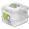 Acekool 2-Pack Butter Container, Cheese and Food Storage Containers for Fridge, Airtight Lid, Organize Butter, Cheese, Veggies & Fruits - 2 of 4