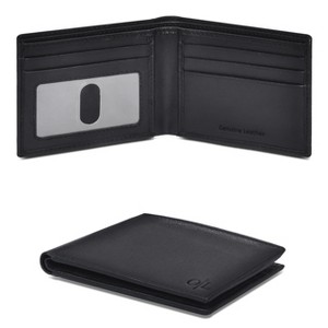 Generic Slim Leather Wallet for Men - RFID Blocking Slim Minimalist Front Pocket - 1 of 4