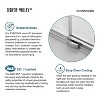 Serene Valley 60 x 66 Inch Big Roller Frameless Sliding Stainless Steel Shower Door with Superclear 3/8 Inch Tempered Glass, Brushed Nickel - 2 of 4