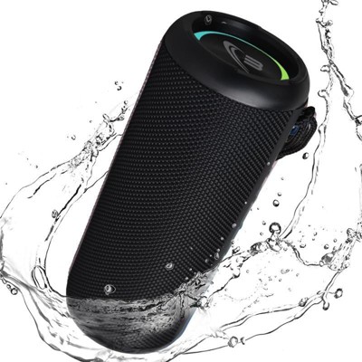 WorryFree Gadgets Portable Bluetooth Speaker, 20W Loud Stereo Sound, Deep Bass, IP66 Waterproof, Bluetooth 5.0, RGB Lights, Dual Pairing