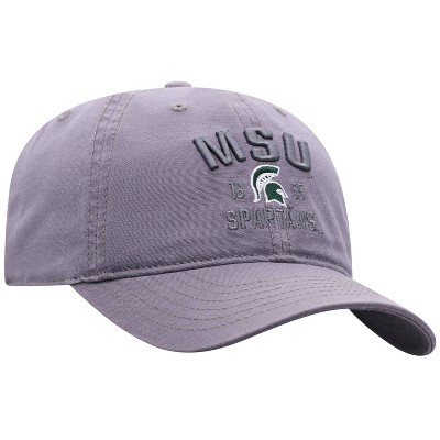 NCAA Michigan State Spartans Men's Skill Gray Garment Washed Canvas Hat