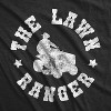 Mens The Lawn Ranger T Shirt Funny Dad Yard Cutting Grass Tee - Crazy Dog Men's T Shirt - 2 of 4