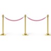 Unique Bargains Hotel Adjustable Velvet Stanchion Rope with Snap Hooks - 3 of 4
