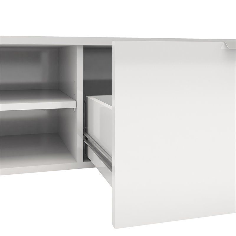 Tvilum Match 46" TV Stand in White High Gloss, 3 of 5