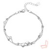 Silver Copper Clover - Themed Modern Couple's Bracelet - 3 of 4