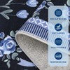 Floral Area Rug Machine Washable Rug For Playroom,Cute Throw Carpet For Girls,Low Pile Non Slip Non Shedding Rug - 4 of 4