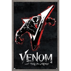 Trends International Marvel Venom: Let There be Carnage - V Graphic Framed Wall Poster Prints - 1 of 4