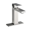 LunaLulink Bathroom Faucet Single Hole, Single Handle Stainless Steel Faucet for Bathroom Sink with Deckplate and Drain Assembly Brushed Nickel - 2 of 4