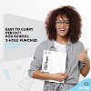 Emraw College Ruled Filler Paper, 3-Hole Punched, 100 Sheets/Pack, Lined White Paper for Binders – Office & Student Use, Pack of 2 - 2 of 4
