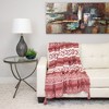 Parkland Collection,Transitional Stripes And Dots Throw - 4 of 4