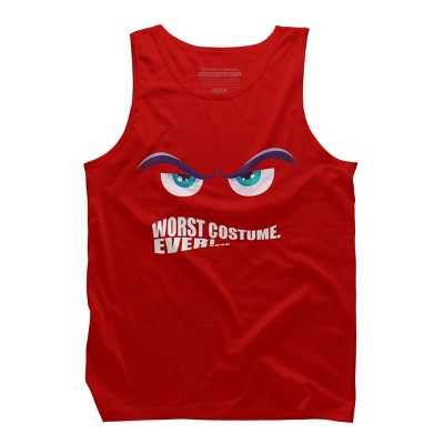 Men's Design By Humans Worst Costume Ever (Halloween) By Editive Tank Top