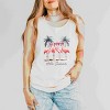 Simply Sage Market Hello Summer Flamingos Garment Dyed Tank - 2 of 3
