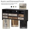 Sapphtopaz Wooden TV Stand Retro Entertainment Center for TVs Up to 65" Storage Cabinet TV Console with 6 Drawers and 3 Shelves for Living Room - 3 of 4