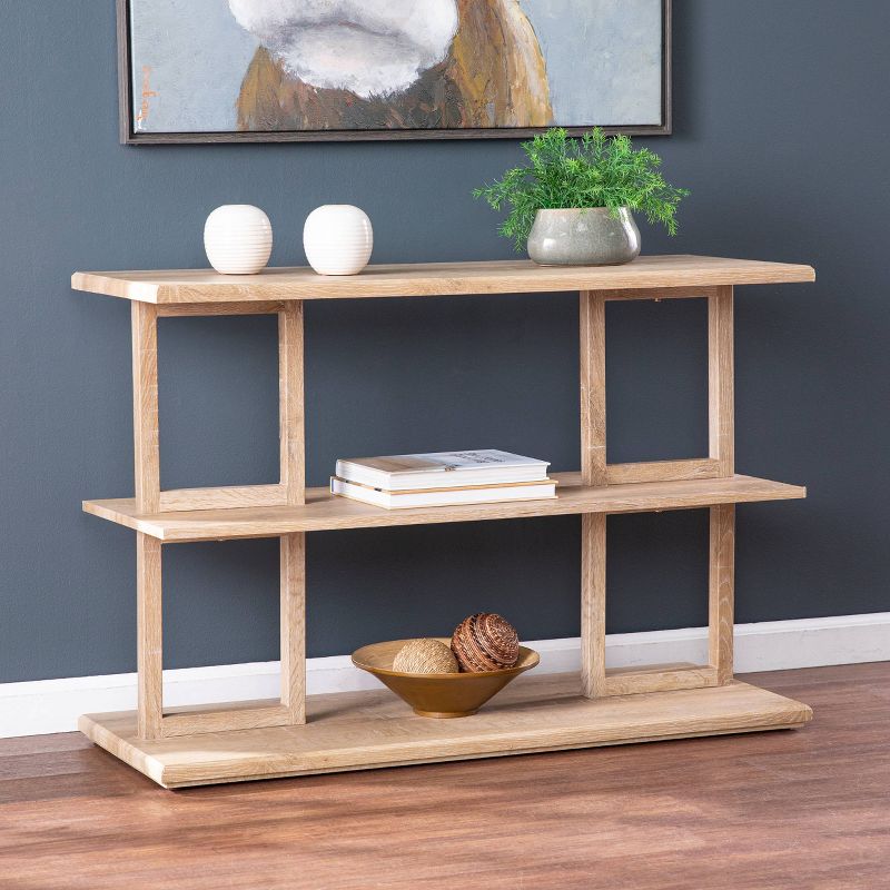 Aylbath Geometric Console Table Natural - Aiden Lane, 4 of 11