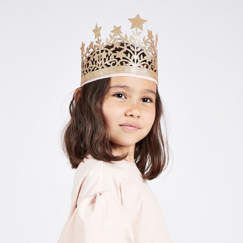 Meri Meri Glitter Fabric Star Crown (Pack of 1), 1 of 7