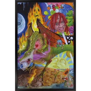 Trends International Trippie Redd - Trip at Knight Album Cover Framed Wall Poster Prints - 1 of 4