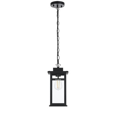 Elegant Lighting Mercer 6.5 Inch Outdoor Pendant in Black