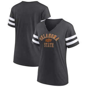 NCAA Oklahoma State Cowboys Women's V-Neck Notch T-Shirt - 1 of 3