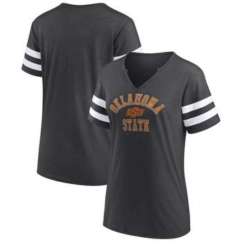 NCAA Oklahoma State Cowboys Women's V-Neck Notch T-Shirt