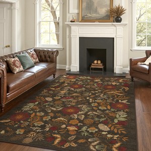 Abynow Medallion Diamond Faded Rustic Indoor Area Rug - 1 of 4